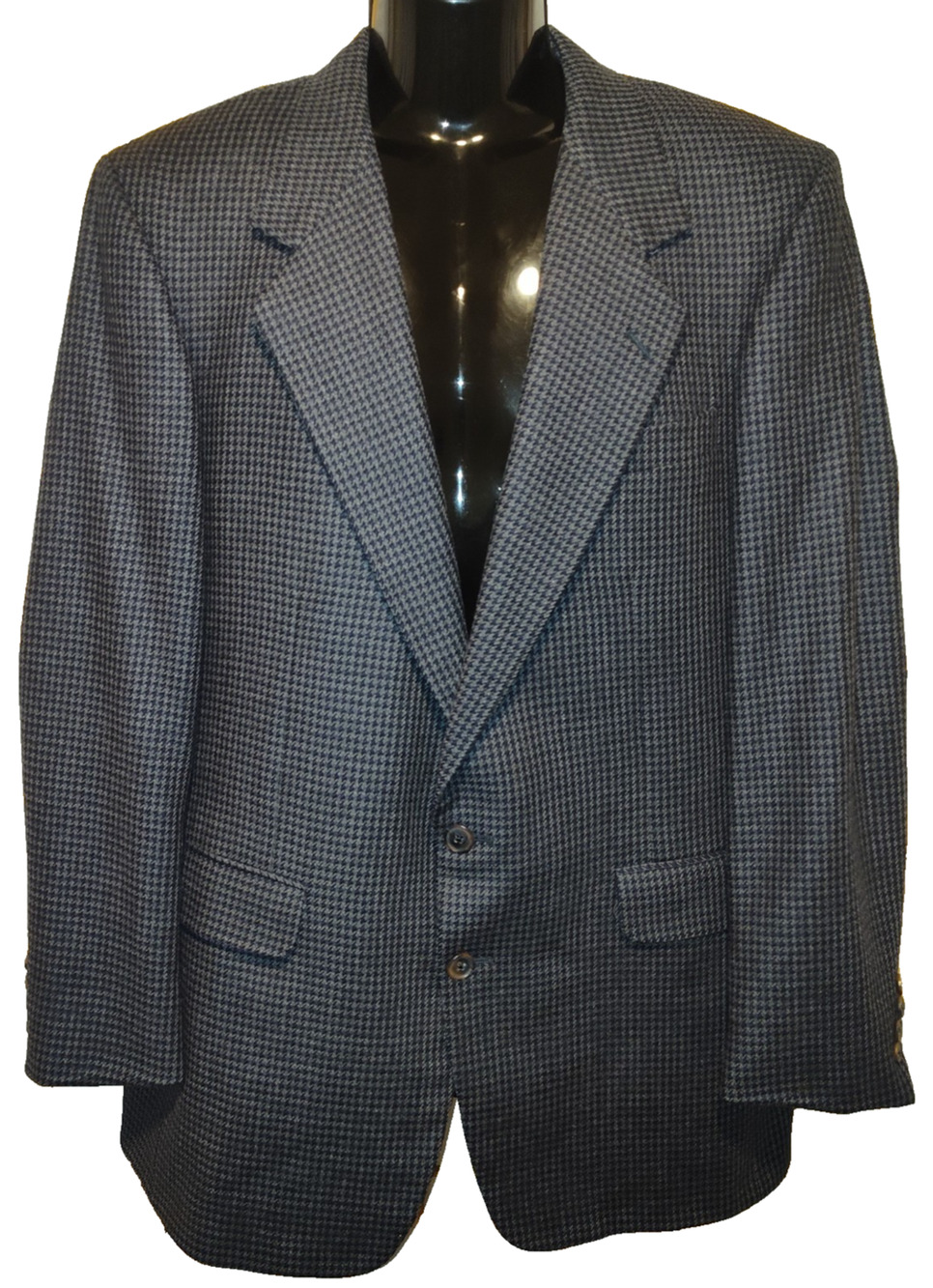 Dillard’s Corbin Men’s Gray Checkered Pattern Classic Blazer Jacket Size 38 BG27